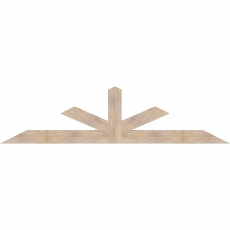 Ekena Millwork Saratoga Smooth Timber Gable Bracket, Douglas Fir, 96"W x 24"H x 3 1/2"D x 5 1/2"F, 6/12 Pitch GBW096X24X0406SAR00SDF